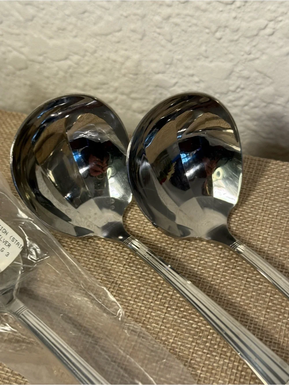 Oneida Coronation Stainless Serving Spoon Lot of 5 Pieces (3 sealed) 8.25”